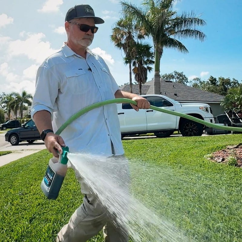 Yard Mastery Moisture Max Lawn Moisture Manager – Humectants + Surfactants + 4% Sea Kelp – Improves Water Retention & Root Growth – Liquid Lawn Treatment 1 Quart 32 Ounces – Covers 5,333 sq ft - Image 2
